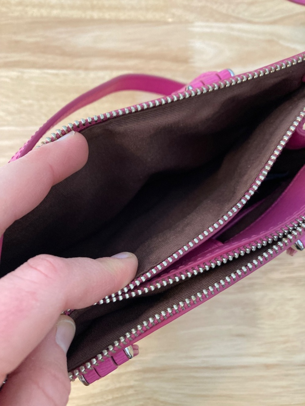Pink Leather Ralph Lauren Mini Purse - Picture 6 of 8